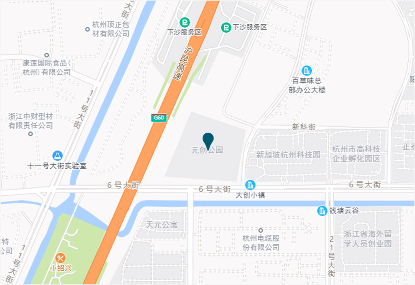 花西子杭州办公地址地图