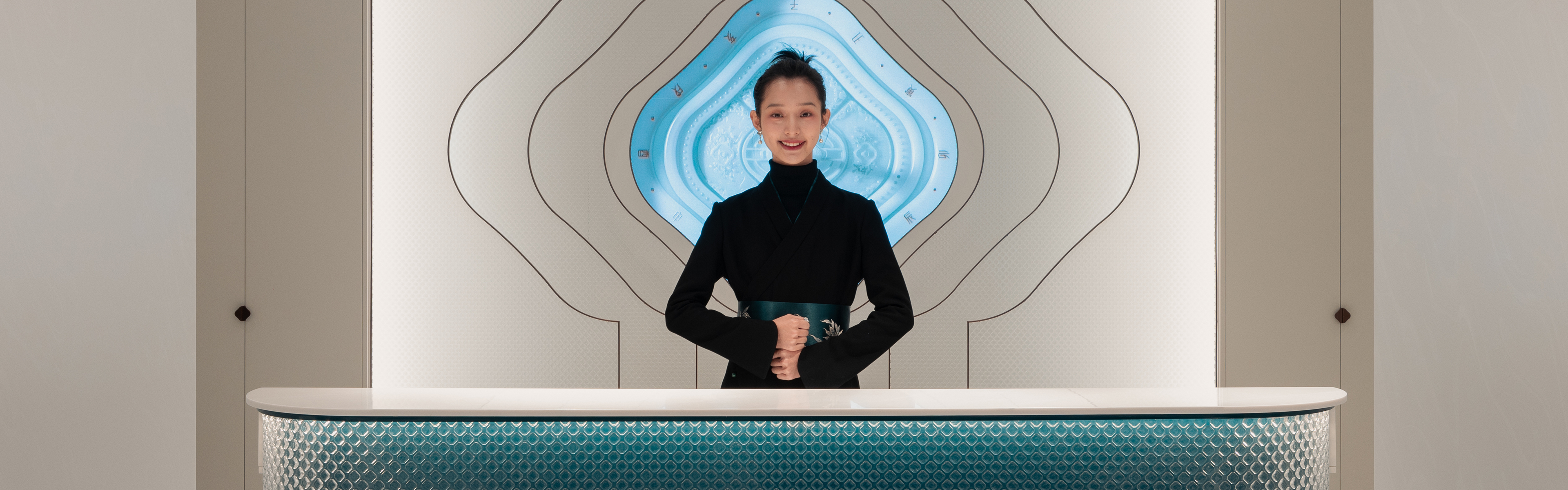花西子线下门店接待区